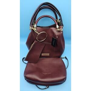 Marc New York Andrew Marc Tote / Shoulder / Crossbody Burgundy 3n1 NEW WITH TAGS